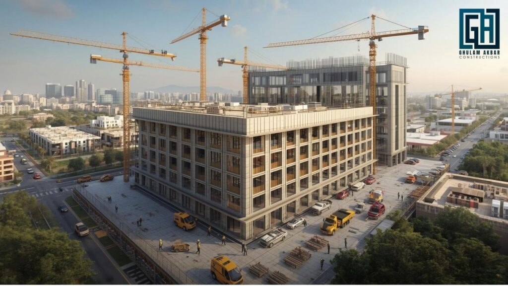 Construction Company in Johar Town Lahore – GA Constructions building luxury homes and offices